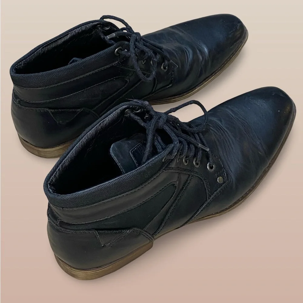 Vince Restoration Mens Boots Shoes Size‎ 9M Black Faux Leather